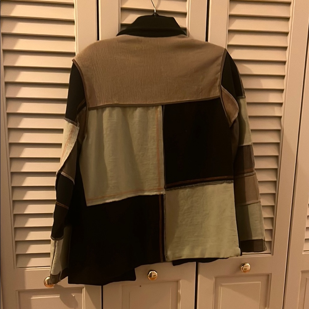 Parsley & Sage Black and Brown Embroidered Blazer - Picture 2 of 2